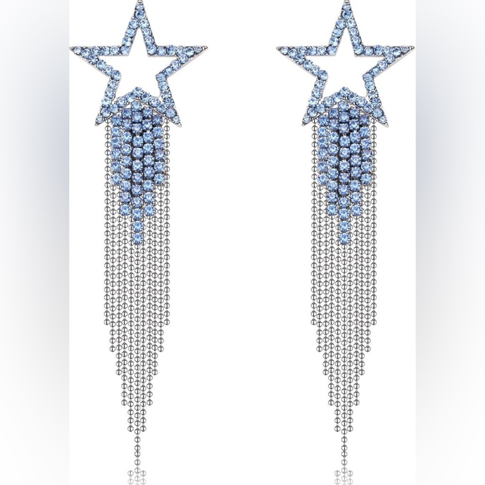 Gorgeous Rhinestone Tassel Earrings